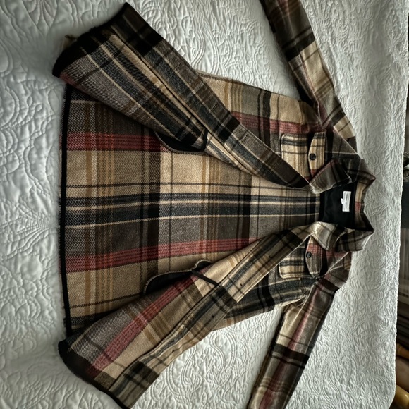 Soft Flannel Plaid Coat - Never worn, excellent condition - Picture 6 of 10